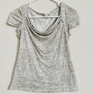 Banana Republic patterned short sleeve top